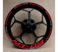 Sport Scooter Motorcycle Wheel Decal Decoration for Y&amaha MT-09 Mt09 Protection Rim Sticker Reflective and Waterproof(Style 11)