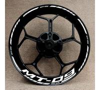 Sport Scooter Motorcycle Wheel Decal Decoration for Y&amaha MT-09 Mt09 Protection Rim Sticker Reflective and Waterproof(Style 12)