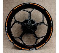 Sport Scooter Motorcycle Wheel Decal Decoration for Y&amaha MT-09 Mt09 Protection Rim Sticker Reflective and Waterproof(Style 3)