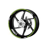 Sport Scooter Motorcycle Wheel Hub Reflective Waterproof Decal Decorative Protection Modified Rim Stickers for Kawasaki Z250(Style 3)