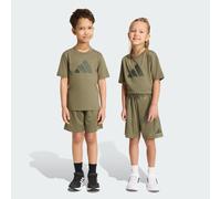 adidas Unisex Kids Sport Seasonals Camo Sport Set Little Kids Track_Suit, olive strata/night cargo/jungle ink, 7-8 Years