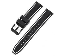 Sport Silicone Strap Quick Release Men Women Double Color Bracelet(Black white,26mm)