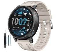 Sport Silicone Watch Band Fit for Samsung/Garmin/Huawei smartwatch, 22mm Universal Silicone Replacement Strap Fit for Amazfit Bip 6/Bip 5/Balance 2/Active Max/GTR 4/3 Pro/3/2/2e/47mm (SG)