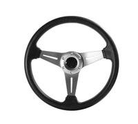 Sport Steering Wheel Drift Simulation Racing Game For Universal 350mm/14Inch Car Steering Wheel(Silver)