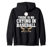 sport sticks design funny there is no crying in baseball Zip Hoodie