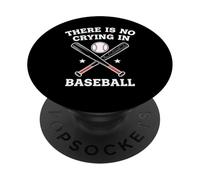 sport sticks graphic funny there is no crying in baseball PopSockets Adhesive PopGrip