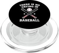 sport sticks graphic funny there is no crying in baseball PopSockets PopGrip for MagSafe