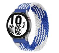 Sport Straps Compatible for Samsung Galaxy Watch 3 45mm/Galaxy Watch 46mm/Gear S3 Frontier Classic, 22mm Nylon Fabric Bracelet Band for Huawei Watch 3 pro/GT/GT2/GT3, blue white 22mm-S