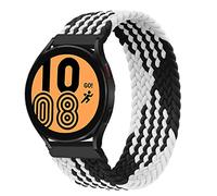 Sport Straps Compatible for Samsung Galaxy Watch 3 45mm/Galaxy Watch 46mm/Gear S3 Frontier Classic, 22mm Nylon Fabric Bracelet Band for Huawei Watch 3 pro/GT/GT2/GT3, black white 22mm-XXS