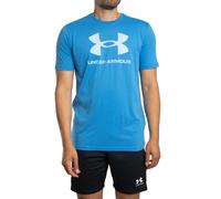 Sport Style Logo Loose T-Shirt Blue Atlantis/Blue Calm S