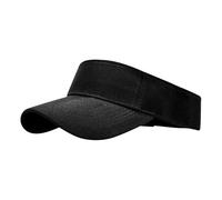 Sport Sun Visor Hat for Men Women Adjustable Empty Top Baseball Cap Lightweight Sports Visor for Golf Running Tennis, Black, One size