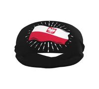 Sport Sweatband for Men Women Vintage Poland Polish Flag Quick Dry Headbands Non Slip Sweat Proof Hairband Breathable Headwear for Running