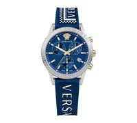 Sport Tech Chronograph Rubber Watch Blue - female - Versace - Watches - Blue - ONE SIZE - Accessories ONE SIZE