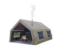 Sport Tent Inflatable Tent with Pump, with Stove Jack Hole, Windproof, Anti-UV Oxford Cabin Tent with Mesh Windows and Doors for 2-10, Quick to Set up,003