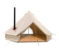 Sport Tent Luxury 4-Season Glamping Tent Family Tent with 2 Doors and Stove Jack Hole,Waterproof Cotton Canvas Bell Tent 4/5/6M Yurt Bell Tent (Diameter 4M)