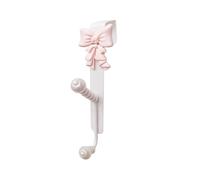 Sport Tent Pink Bow Knot Over The Door Hooks,Metal Dual Hook Hanger for Coats, Jackets, Hats, Robes, Towels, Ideal for Bathroom, Bedroom, Mudroom (1 PCS)