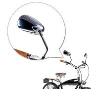Sport Tent Retro Bicycle Mirror, 2 Pack Rear View Mirror, Bicycle Side Mirror, Adjustable Bike Mirror, HD Reflector for Handlebars, Ebike, Mountain Biking, Cycling (Oval)