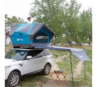 Sport Tent Rooftop Tent for SUV Truck Jeep Van with Air Mattress and Aluminum Ladder- Waterproof Inflatable Roof Tents for 2-3 Person,Easy Setup (Tent with Awning)