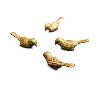 Sport Tent Set of 4 Vintage Drawer Knobs Furniture Knob Door Handle Brass Bird Decorative Drawer Handle for Furniture Kitchen Home Decor Cupboard Gold