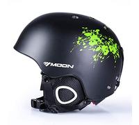 Sport Tent Ski Helmet with Removable Thickened Earmuffs,Outdoor Snow Helmet Sports Bike Skiing Winter Cycling Sport Helmet for Men Women Snowboarding Skiing (Large(58-61cm), Green)