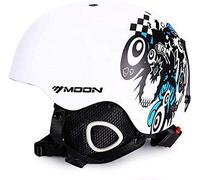 Sport Tent Ski Helmet with Removable Thickened Earmuffs,Outdoor Snow Helmet Sports Bike Skiing Winter Cycling Sport Helmet for Men Women Snowboarding Skiing (Large(58-61cm), White)