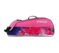 Sport Tent Unisex Racket Tennis Bag Attached Adjustable Detachable Shoulder Strap,Super Roomy Lightweight Waterproof Racquet Bag for Badminton and Tennis (Magic Pink)