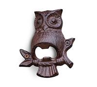 Sport Tent Vintage Cast Iron Wall Mounted Owl Bottle Opener with Screws for Home,Bar，Kitchen, Restaurant