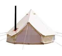 Sport Tent Waterproof and Breathable 4 Season Canvas Bell Tent with Stove Hole and Cable Hole,2 Person Bell Tent with Zipped Detachable Groundsheet