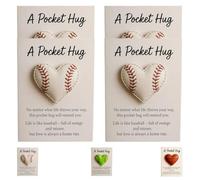 Sport-Themed Pocket Hug Collection With Inspirational Gift Cards, Handmade Pocket Hugs, Awesome Inspirational Gift To Basketball Lovers, Sports Enthusiasts Or Family And Friends(A-4pcs)