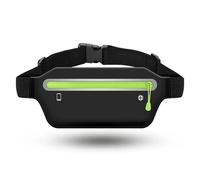 Sport Waist Pack Outdoor Running Fitness Ultra-Thin Mobile Phone Waist Bag Elastic Sports Waterproof Close-Fitting Mobile Phone Bag Coin Purse for Running Jogging(Black)