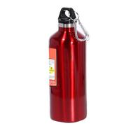 Sport Water Bottle Stainless 500ml Nitrogen Bottle Type Thermal Insulation Cold Insulation Reusable Leak Proof Carabiner Included Easy to Carry Work Sports Outdoors Hiking (Red)