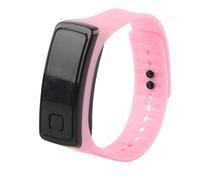 Sport Wristwatch with 12 Hour Dial, LED Electronic Display Sports Watch Men Women Electronic Display Wristwatch for Outdoor Indoor Running Climbing Fishing (Pink)