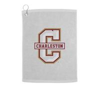 Sport Your Gear Officially Licensed College of Charleston Cougars Prime Logo Golf Bag Towel with Grommet White