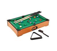 Sport1 Mini Billiard Table Pool Table 51 x 31 x 10 cm with 2 Cues, Numbered Balls and Snorkel. Children's House Card Gift Idea for Friends or Family