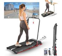 Sport24 Single Walking Pad Treadmill, 39X95Cm, Foldable, 2.5Hp, 120Kg Capacity, Incline, App Control, Under Desk Use, Lcd Display