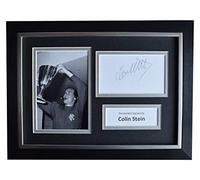 Sportagraphs LTD Colin Stein Signed A4 Framed Autograph Photo Glasgow Rangers Football AFTAL COA