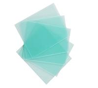 SPORTARC 10 Pcs Welding Helmet Lens, 110 * 90mm Plastic High Temperature Resistance Transparent Protective Plate, Spare Replacement Lens for Welding The Outer or Inner Protective Sheet of The Cover