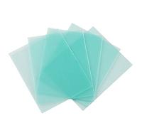 SPORTARC 10 Pcs Welding Helmet Lens, 115 * 90mm Plastic High Temperature Resistance Transparent Protective Plate, Spare Replacement Lens for Welding The Outer or Inner Protective Sheet of The Cover