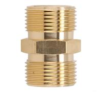 SPORTARC 1pcs Hose Extension Connector Adapter Brass High Pressure Washer Hose Extension Connector, M22 14mm to15mm Male Thread Female, Long lasting(M22-14)