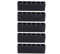 SPORTARC 5Pcs Hex Bit Organiser 4/6/8/10/12/13 Holes Screwdriver Bit Holder Plastic 1/4 Inch Hex Shank Drill Bit Storage