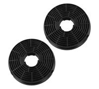 SPORTARC Activated Carbon Filter, Range Hood Filter, 2pcs Charcoal Filters for Kitchen Cooker Hoods, Odour Elimination, Grease Trap, Recirculating & Ducted Models Compatible, Black 105x20mm