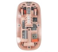 SPORTARC Amazing Multi Connection USB & Capabilities In This Sleekly Designed Clear Casing Computer Mice Perfect For Any Workspace (for PINK)