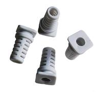 SPORTARC Cable Sleeve, Rubber Strain Relief Cord Protector, 4mm-White, 3cm