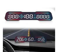 SPORTARC Car HUD Speedometer, GPS Head Up Display for Vehicle Speed, Altitude & Compass, Overspeed Alert, Plug-and-Play, for All Cars, Trucks, Motorcycles