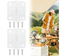 SPORTARC Cooler Hinge Replacement, Plastic Hinges for Coleman Cooler, 2 Pack with Screws, Fits Models 5254D 5255D 5227B 5240 5241