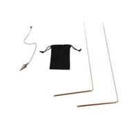 SPORTARC Copper Detector Rods for Finding Water Sources and Minerals - Adjustable Brass Dowsing with Swing Motion for Geological Surveying Tools(B)