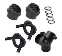 SPORTARC Diesel Heater Ducting, 75mm Air Hose, Y Branch, Vent Outlet, for Webasto Eberspacher Propex, 2KW Warm Air Kit with Clamps