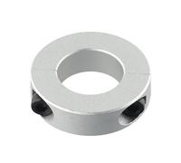 SPORTARC Double Split Shaft Collar, Clamp Collar, 12mm-38mm Bore, Aluminum Alloy, Silver Finish, DIN 912 Screws, Industrial Machinery