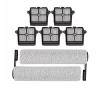 SPORTARC Floor Brush Roller for Tineco Floor S6 and S6 PRO, Replacement Cleaning Brush for Hardwood Tile Carpet, 2-Pack, Black & White