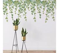 SPORTARC Fresh And Artistic Green Plants Eucalyptus Leaf Stickers Bedroom Wall Stickers